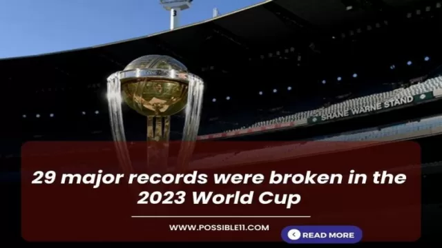 29 major records were broken in the