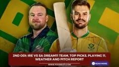 2nd ODI: IRE vs SA Picture