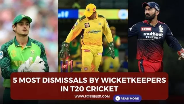 5 Most dismissals by wicketkeepers in T20