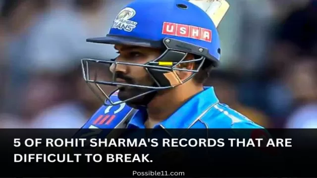 5 of Rohit Sharmas Records that are