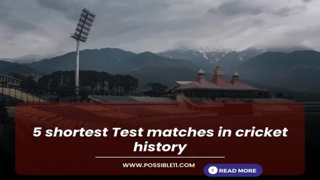 5 shortest Test matches in cricket history
