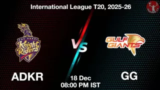 ADKR vs GG, Pitch Report, Head to Head, Playing 11, AI Prediction ADKR vs GG