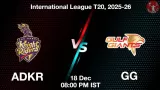 ADKR vs GG, Pitch Report, Head to Head, Playing 11, AI Prediction