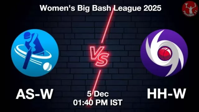 AS-W vs HH-W WBBL 2025, Pitch Report, Head to Head, Playing 11, AI Prediction