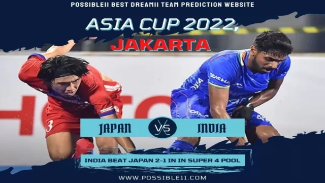 Asia Cup Hockey: India beat Japan 2-1