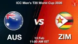 AUS vs ZIM World Cup 2026, Pitch Report, Head to Head, Playing 11, AI Prediction
