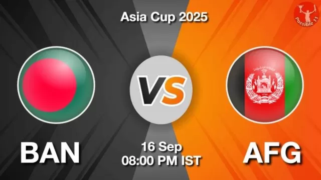 BAN vs AFG Asia Cup 2025: Pitch Report, Head-to-Head, Playing 11, AI Prediction