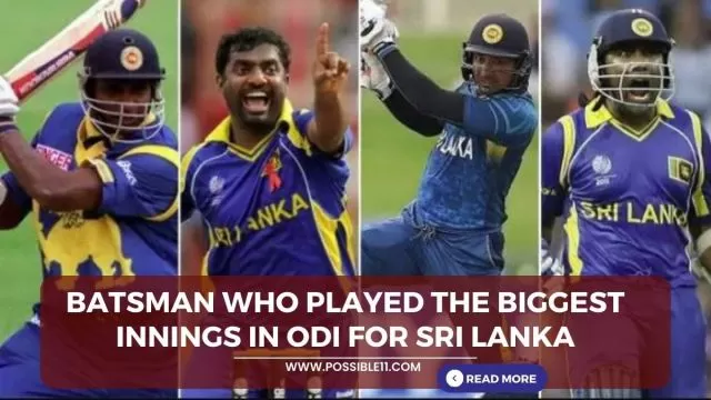 Batsman who played the biggest innings in