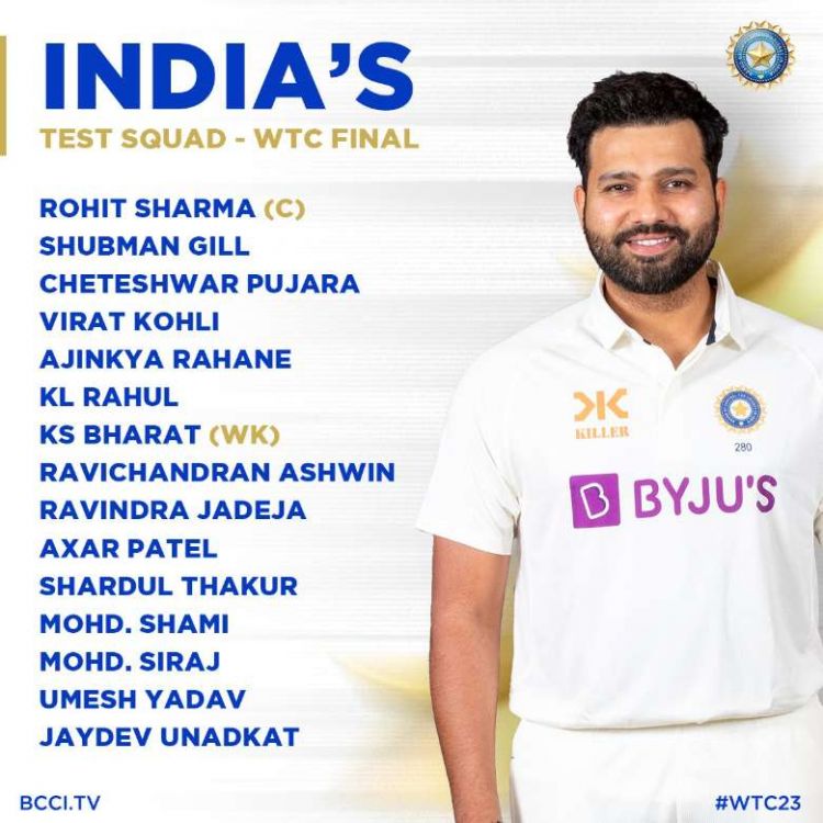 BCCI announces India Test squad for WTC final, Ajinkya Rahane returns to  team