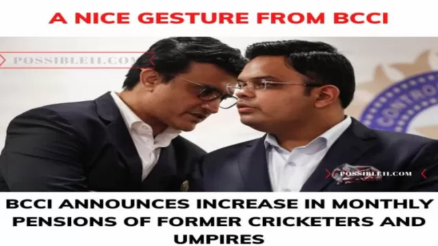 BCCI Hikes Monthly Pension Of Former Cricketers