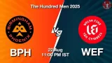 BPH vs WEF The Hundred 2025: Head-to-Head, Playing 11, AI Prediction