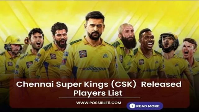 Chennai Super Kings (CSK)  Released Players List 