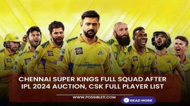Chennai Super Kings full squad after IPL