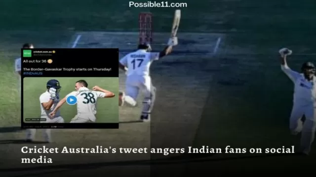 Cricket Australias tweet angers Indian fans on