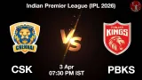 CSK vs PBKS IPL