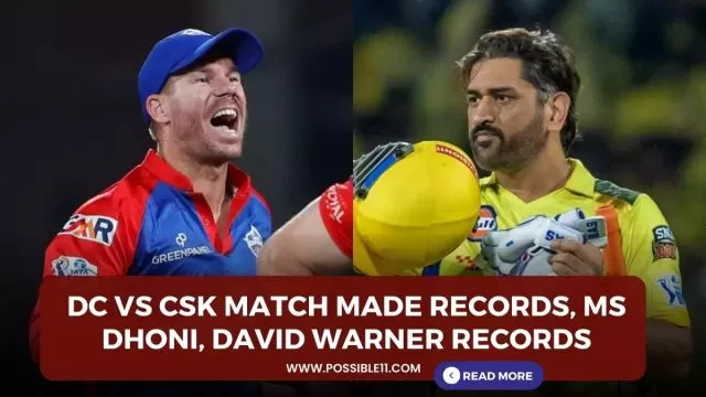 DC vs CSK Match Made Records, MS