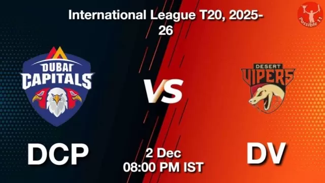 DCP vs DV, Pitch Report, Head to Head, Playing 11, AI Prediction