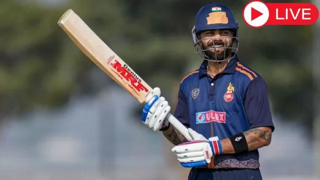 Delhi vs Gujarat Live Scorecard, Virat Kohli match score, Vijay Hazare Trophy