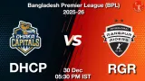 DHCP vs RGR BPL 2025-26, Pitch Report, Head to Head, Playing 11, AI Prediction
