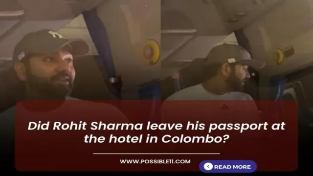 Did Rohit Sharma leave his passport at