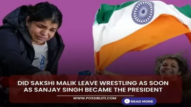 Did Sakshi Malik leave wrestling as soon