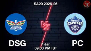 DSG vs PC SA20 2025-26, Pitch Report, Head to Head, Playing 11, AI Prediction