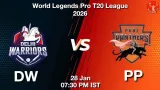 DW vs PP WLP 2026, Pitch Report, Head to Head, Playing 11, AI Prediction