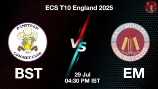ECS T10 2025 BST vs EM: Playing 11