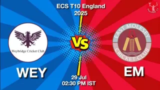 ECS T10 2025 WEY vs EM: Playing 11