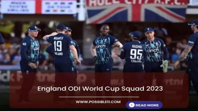 England ODI World Cup Squad 2023