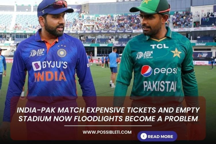 Expensive tickets, empty stadium now floodlights become a problem in Asia cup