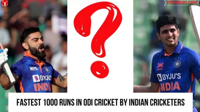 Fastest 1000 runs in ODI cricket by