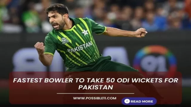 Fastest bowler to take 50 ODI wickets