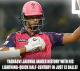 Fastest Half-Century in IPL History Made by Yashasvi Jaiswal 