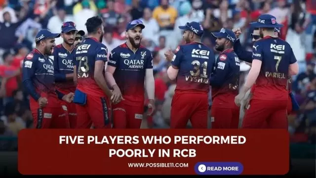 Five players who performed poorly in RCB