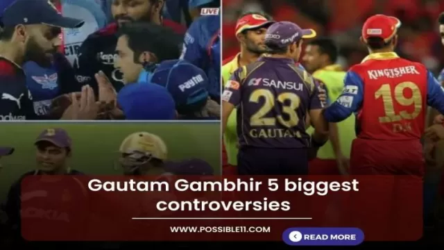 Gautam Gambhir 5 biggest controversies
