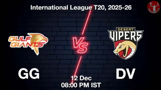 GG vs DV, Pitch Report, Head to Head, Playing 11, AI Prediction