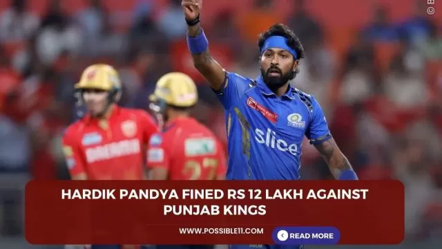 Hardik Pandya fined Rs 12 lakh against