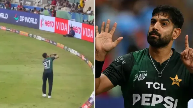 haris rauf's fighter jet gesture