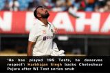 ‘He has played 100 Tests, he deserves respect’: Harbhajan Singh