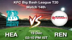 HEA vs THU Today Match Picture