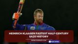 Heinrich Klaasen fastest half-century SA20 history
