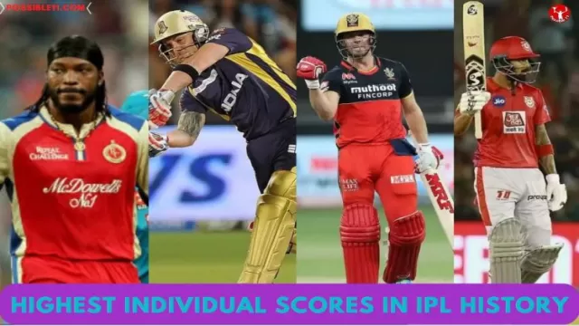 Highest Individual Scores in IPL History
