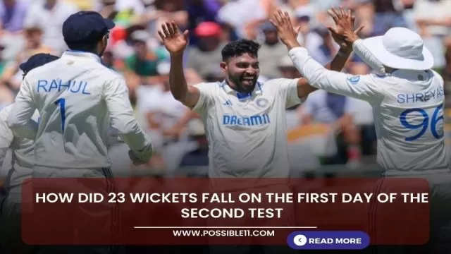How did 23 wickets fall on the
