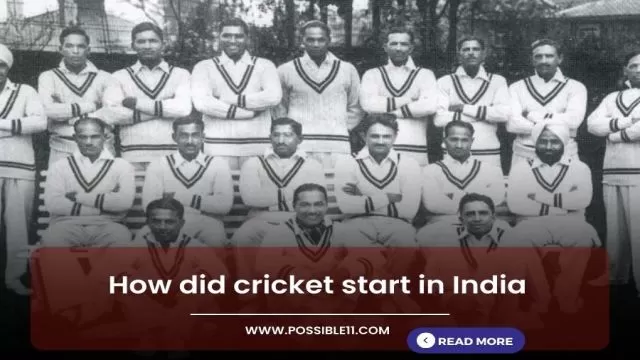 How did cricket start in India?