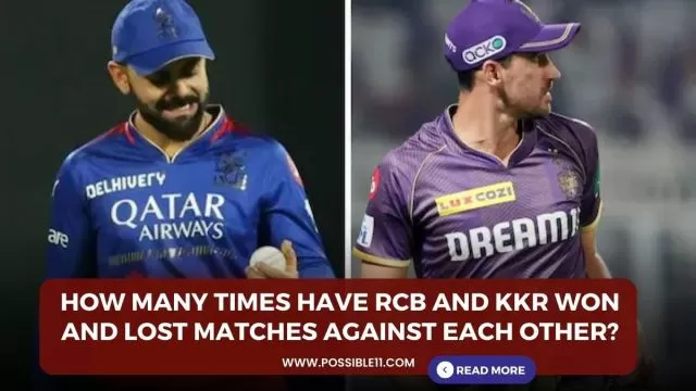 How many times have RCB and KKR