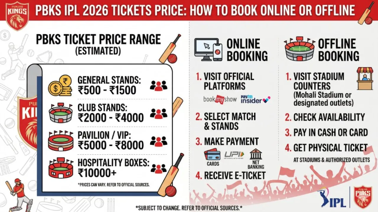 how to book pbks ipl 2026 tickets