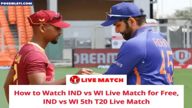 How to Watch IND vs WI Live