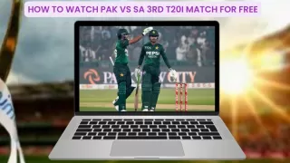How to Watch PAK vs SA 3rd T20I Match for Free, On mobile and TV in India How to Watch PAK vs SA 3rd T20I Match for Free