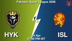 HYK vs ISL IPL 2026: Picture